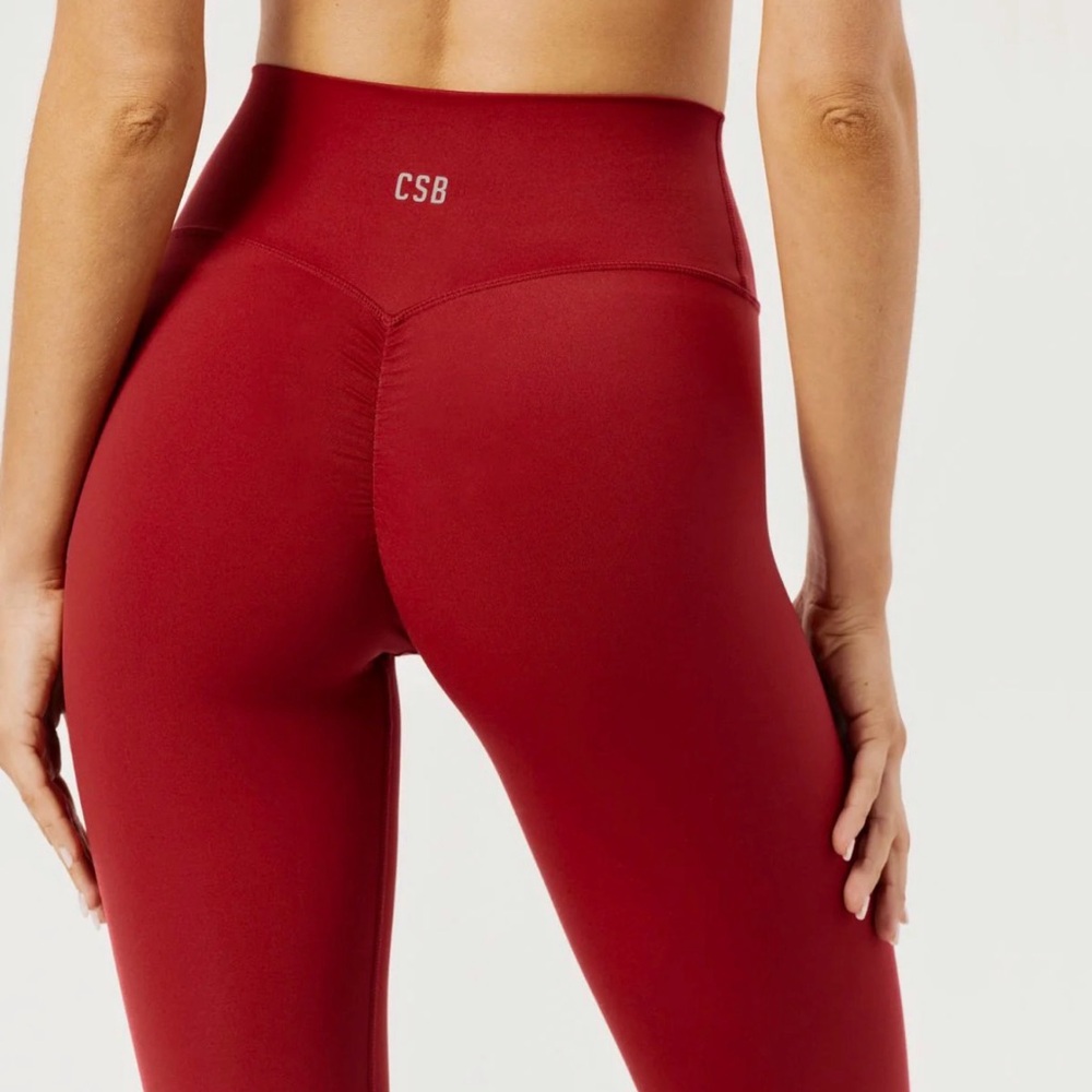 Crop Shop Boutique Freedom Scrunch Leggings | Cherry